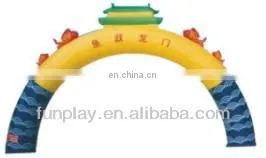 Rainbow entrance arch inflatable for advertisement