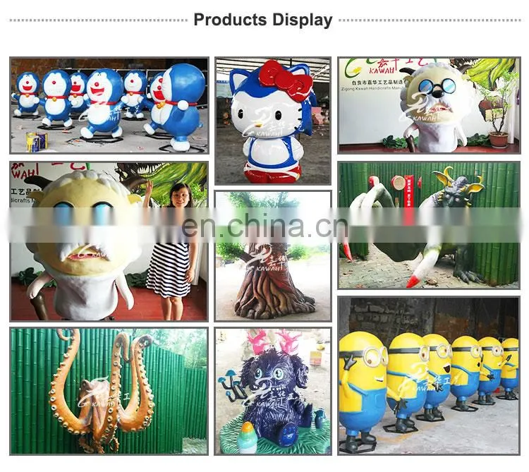 KAWAH High Quality Cute Fiberglass Statue Gentle goat