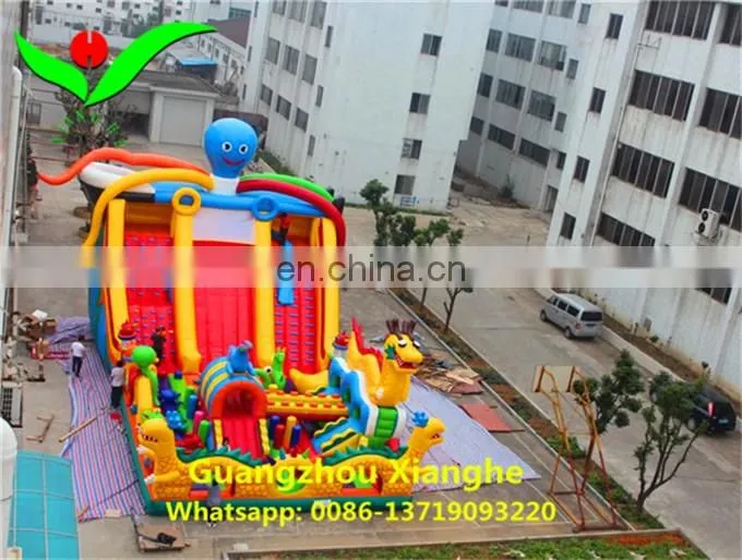 Commercial giant inflatable children octopus fun city playground on sale
