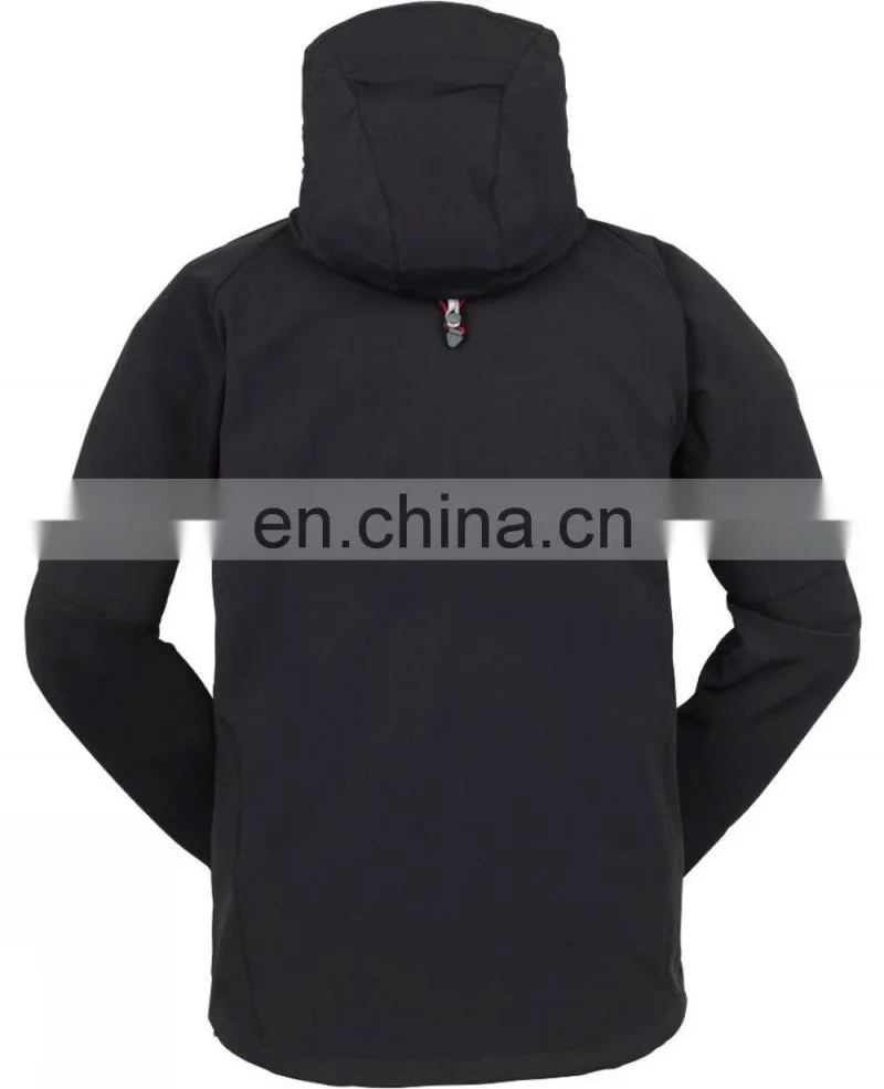men's hooded softshell jacket