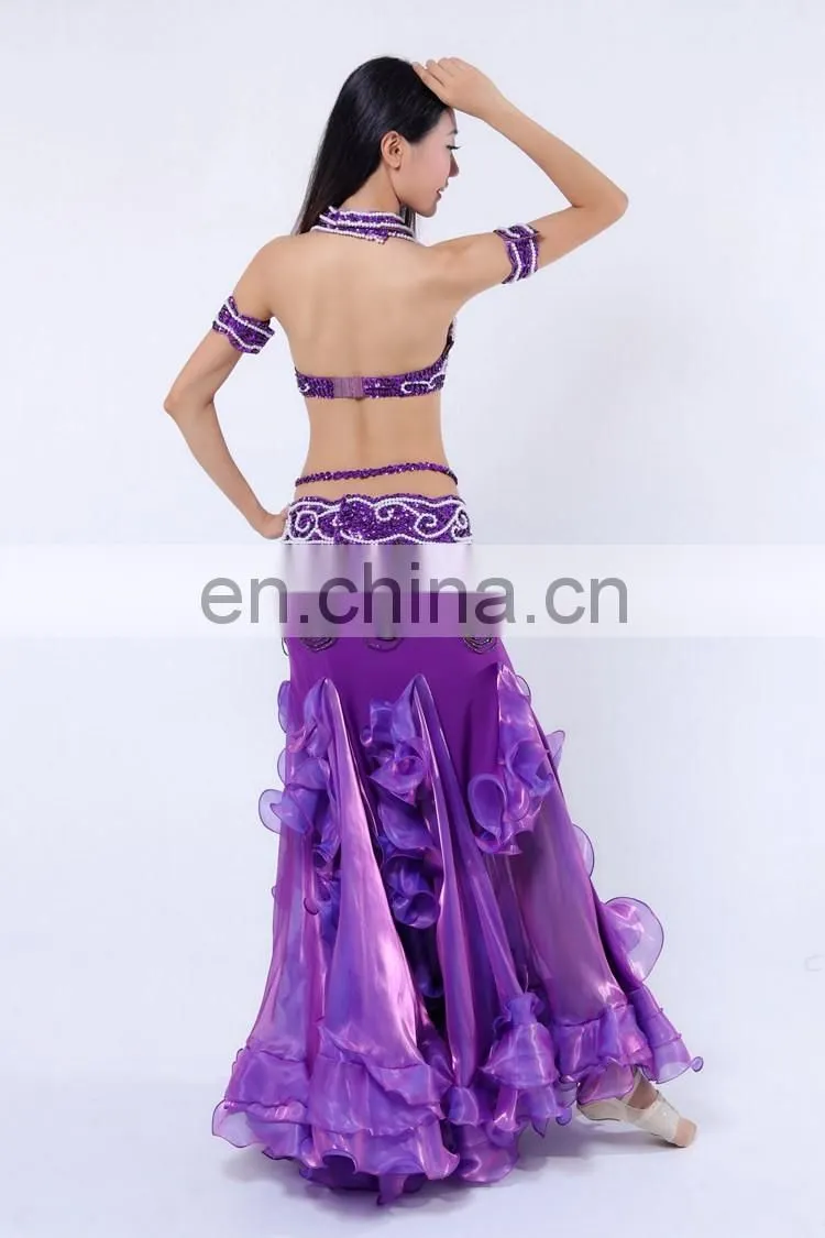 Beading tassel sequins sexy austrial bellydance costumes