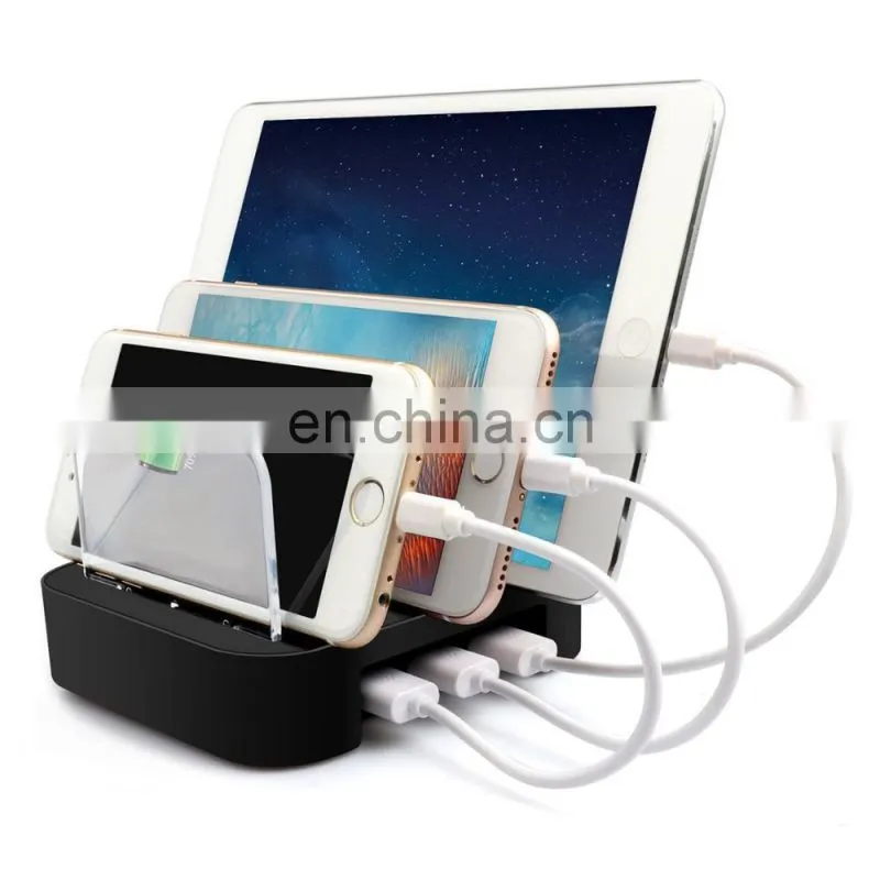With EU/UK/US/AU/JP 3 5 ports charging cable multi device charging station