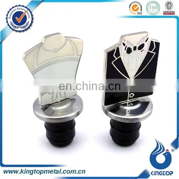 custom silver champagne stopper