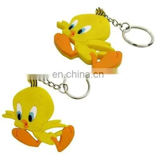 Soft pvc penguin keychain