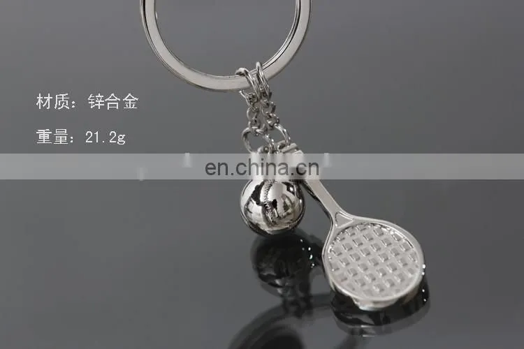 3D Sports Tennis Racket Keyring