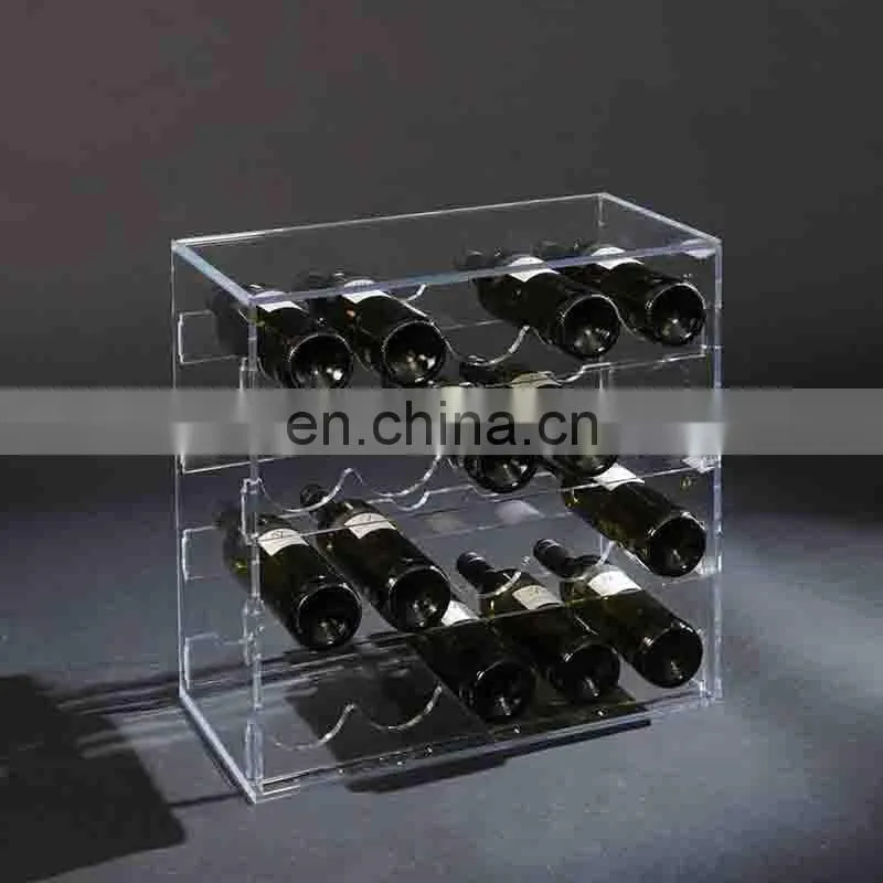 Hot sale high quality custom clear acrlic Wine shelf