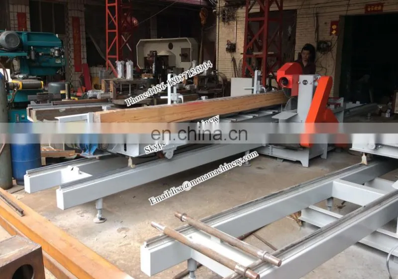Round log Sliding table saw/ hard wood sliding table saw