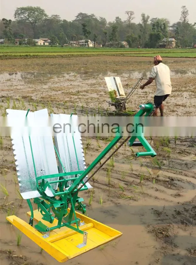 2 rows durable manual rice seeder /manual rice transplanter machine for sale