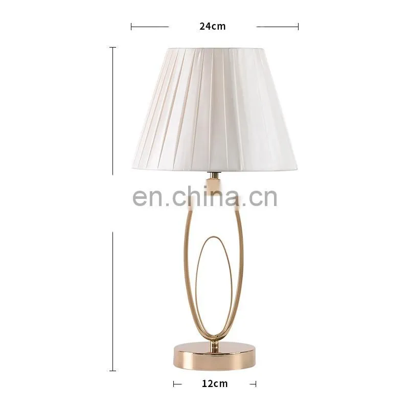 2019 new design and modern metal table lamp for indoor room