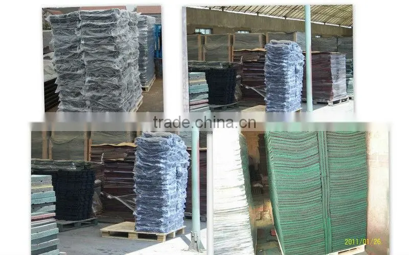 Outdoor rubber floor tiles EN1177
