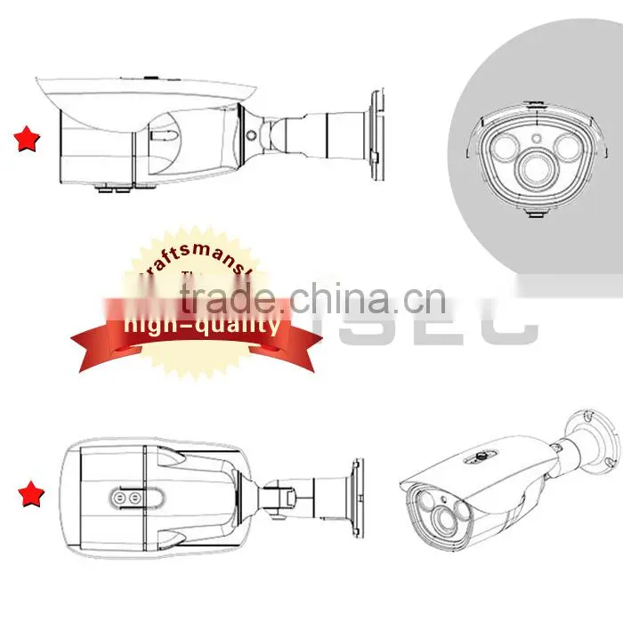 Varifocal 2.8-12mm IR Outdoor 2MP 1080P HD SDI Camera IC-TBMW50-ASD