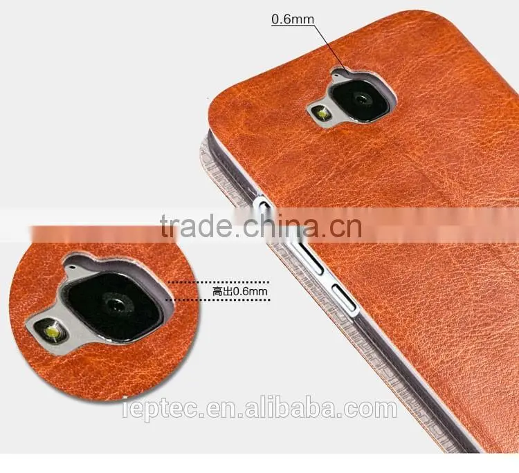 Flip Leather Phone Cover Case for Huawei Honor Enjoy 5 TIT-AL00, TPU Case for Huawei Enjoy 5