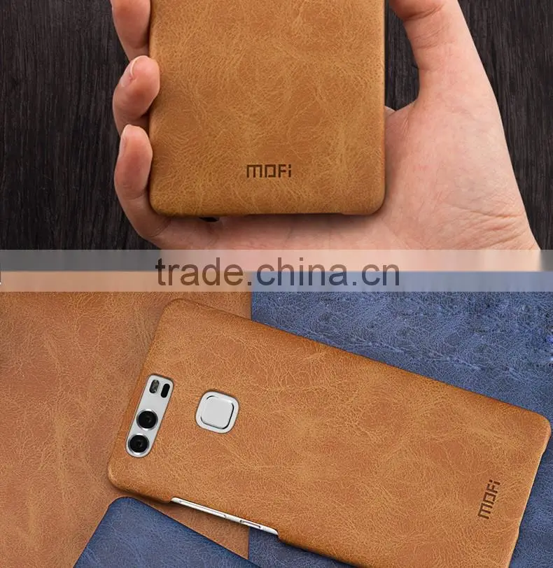2016 New MOFi Case Housing for Huawei P9 , Mobile Handset Coque Leather Back Cover for Huawei P9