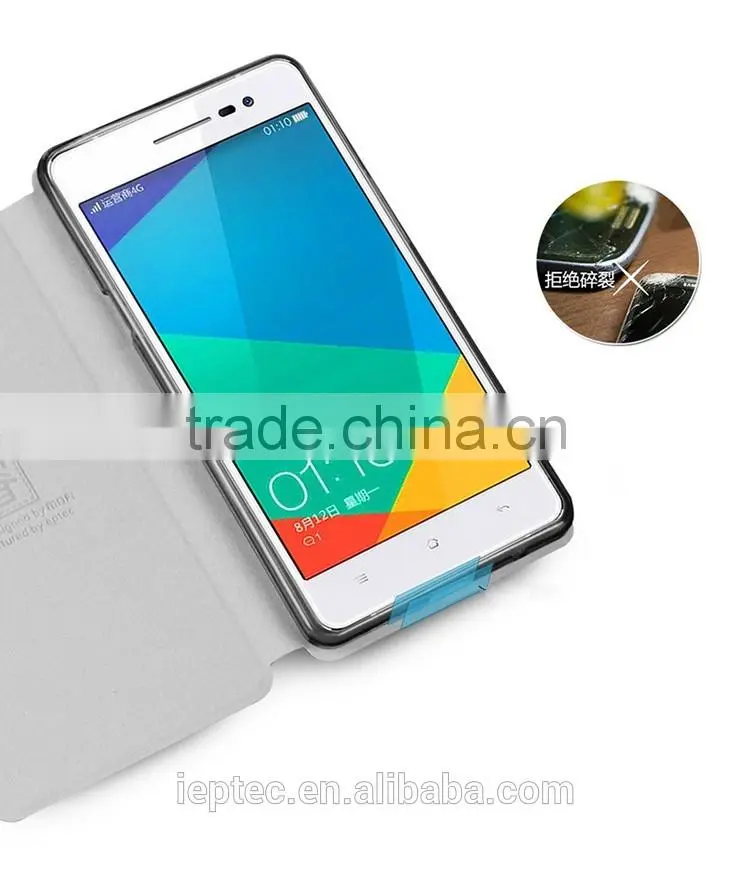 MOFi RUI Series Hot Selling Waterproof Leather Mobile Phone Flip Cover Cases for OPPO R3, OPPO R7007, OPPO R7005