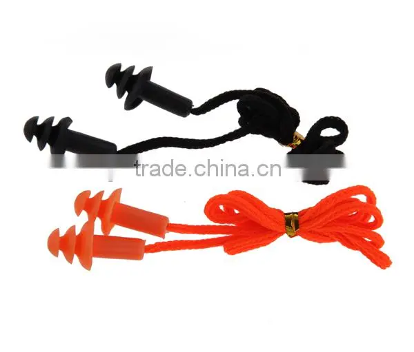 Ear plug / earplug / silicone ear plugs with nylon string