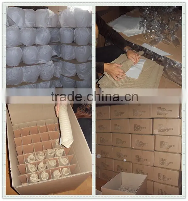 Handmade high quality transparent 750ml glass wine bottles wholesale