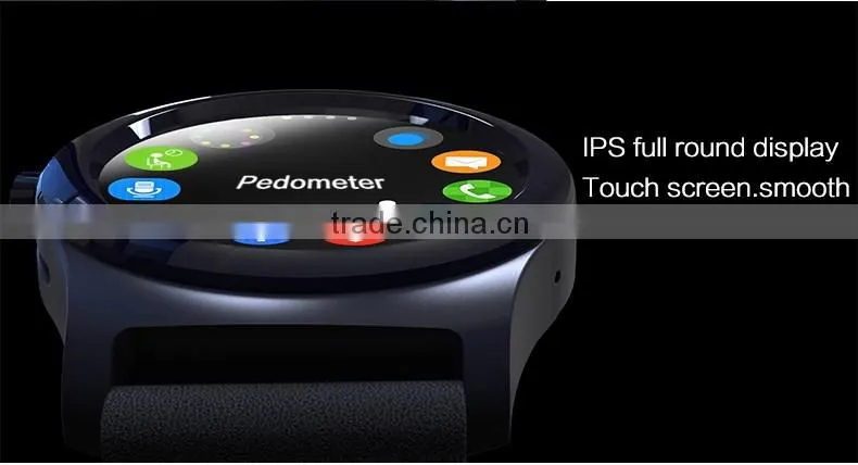 2016 round screen watch ips full round touch screen Q2 MTK2502 smart watch for android &ios.