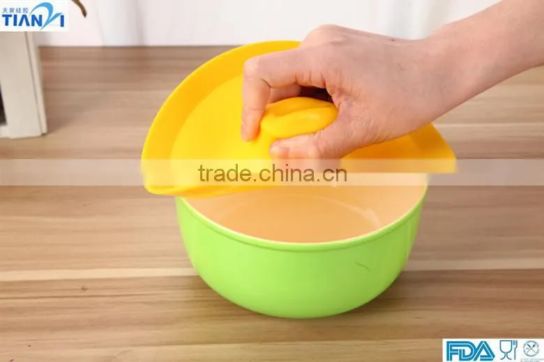 3PCS Food Grade Silicone Bowl Cover Fresh Cover For Fruit Bowl Silicone Bowl Cover/Bowl Lid