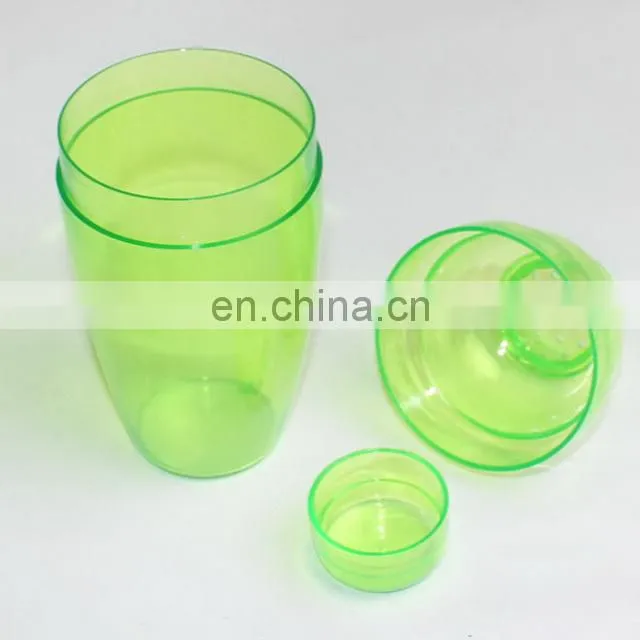 Custom Colorful High Quality Plastic Cocktail Shakers