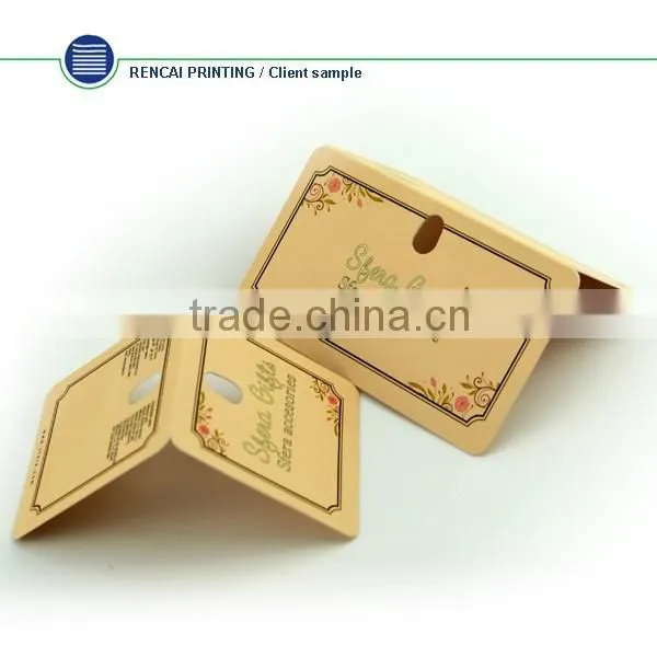China Fashion Design CUstom Eco-Friendly Paper Clothing Hang Tag