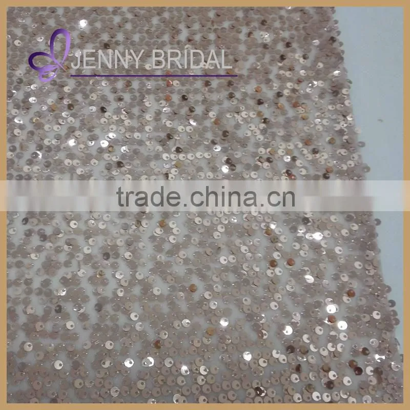 SQN#18 wholesale rose gold beaded sequin table runner