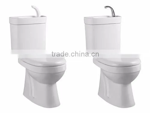 Two-piece New Toilet Tap Basin WC Pan S/P Trap Eco-friendly Water Saving Smart Toilet for Small Space WC-8004H