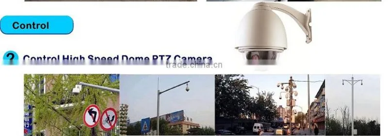 8" TFT-LCD Large screen High Speed Dome Camera 3D PTZ Keyboard Controller Control VEHICLE PTZ Camera
