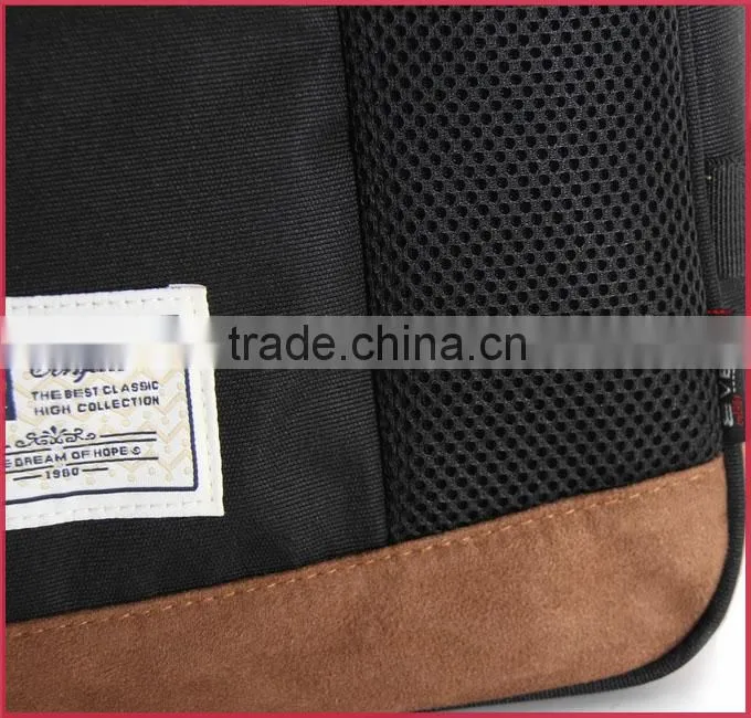 brand duffle bag travel duffel teeange cotton fabric with nubuck leather