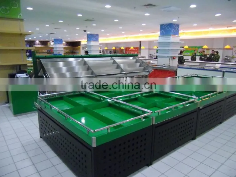 APEX supermarket vegetable and fruit display shelves/fruit vegetable shelf/fruit vegetable display rack