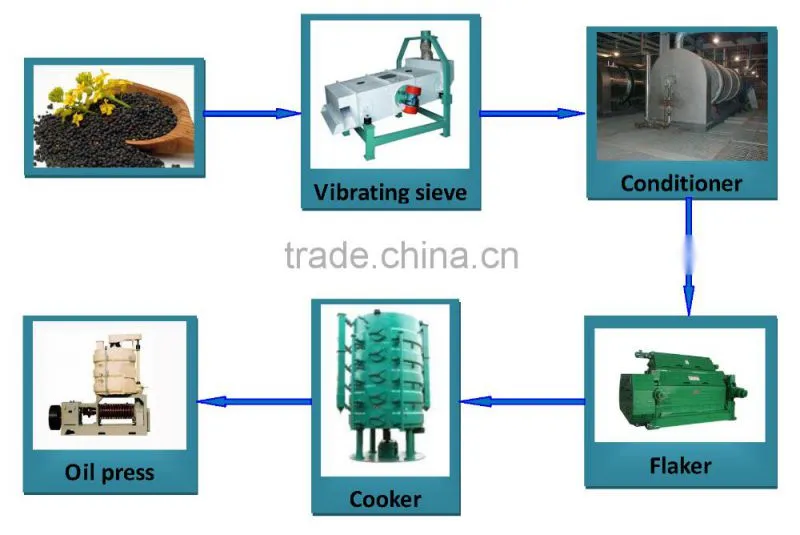New Lead turnkey project canola oil production line for sale