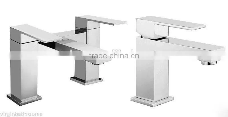Single Lever Chrome Side Action Mono Basin Mixer Tap Waterfall Basin Bathroom Faucet NO.B002