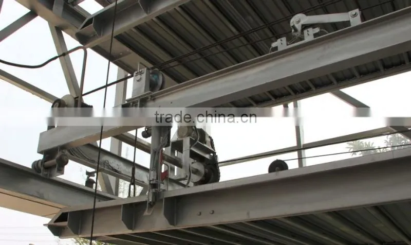 Multi rows combined 2 level mechanical parking system