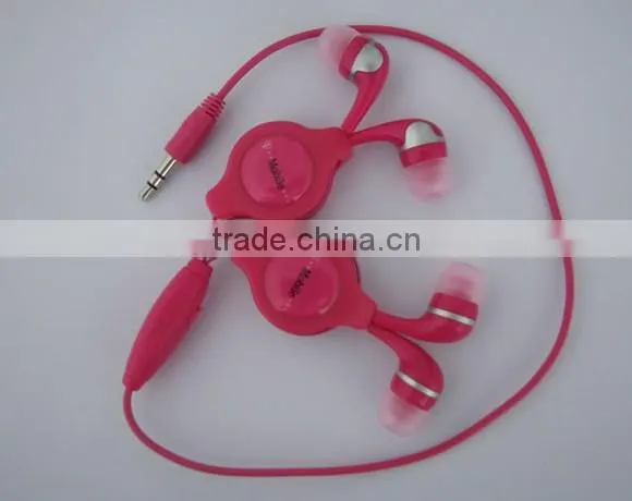 fashion couple earphone retractable