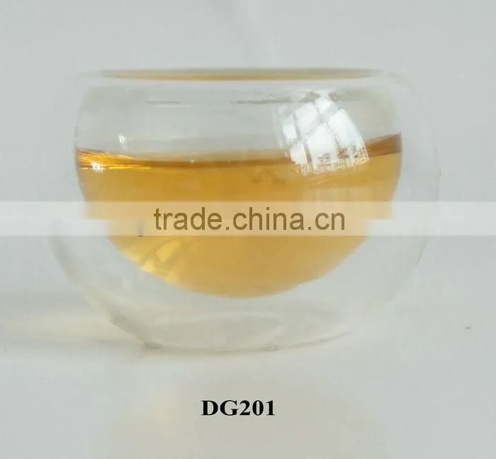 Senior double wall glass cup