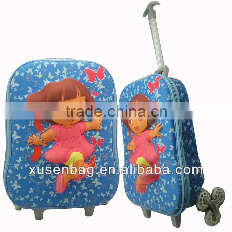 Dora letterpress priting primary schoolbag