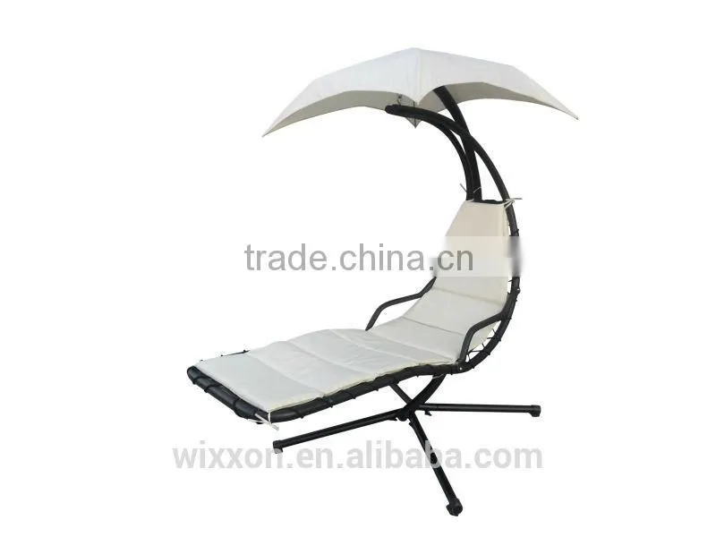 Hot Selling KD Design Metal Stand Helicopter Canopy Outdoor Swing Chair Cushion
