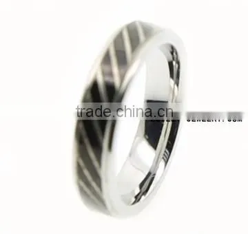 Stainless Steel perfect design knuckle ring engraved IP Black rings for men