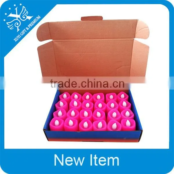 color change moving wick flameless remote control led candle