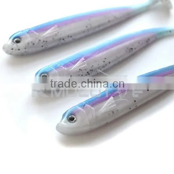 CHSOFT30 drop shipping soft fishing lure fish shape shad bait 3pcs in one bag