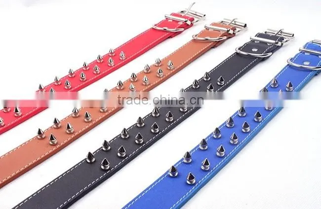 fashion rivet pet collar leather dog collar