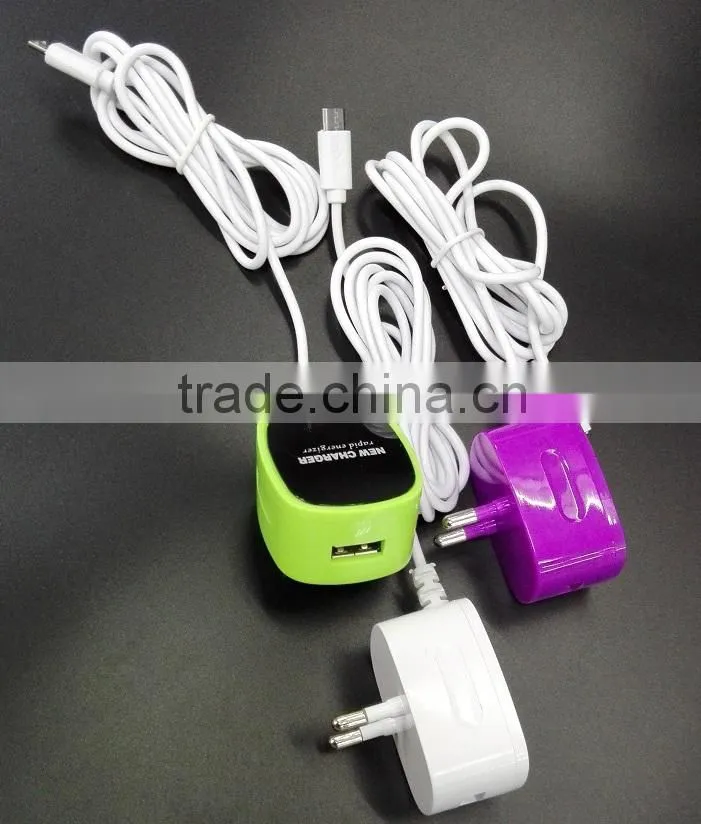 original multi 2 in 1 mobile charger travel charger with usb for wholesale