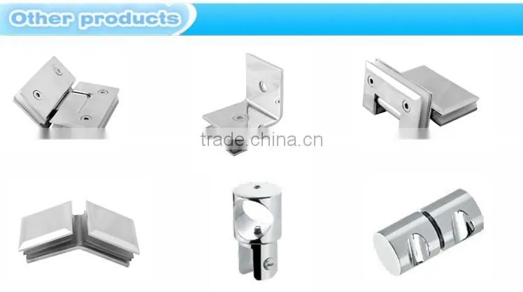 Zinc alloy 304SS stainless steel wall to glass bathroom shower hinge/90 degree single shower door hinge(WL-8105)