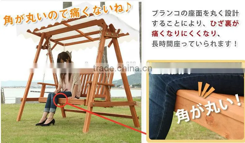 wooden Swing with ceiling