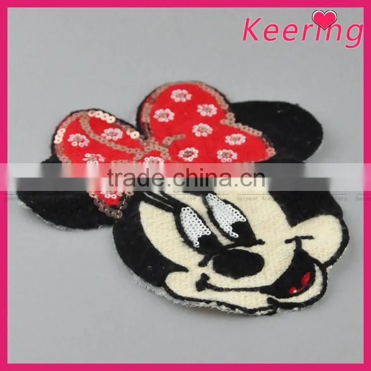 wholesale 2016 embroidery sequin appliques for clothing WPHA-017
