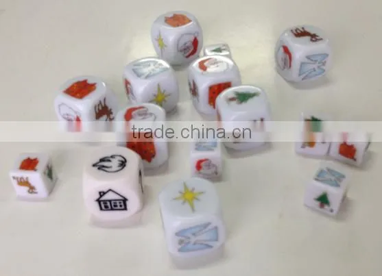 2.5CM Plastic Custom Printing Dice