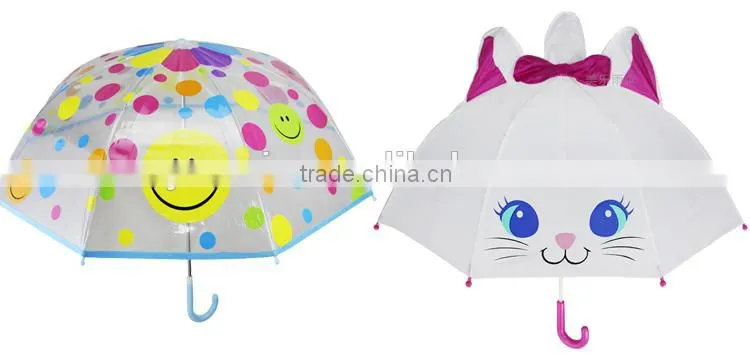 2015 muni children cartoon animal shape cheap fashion kids umbrella with two ears wholesale