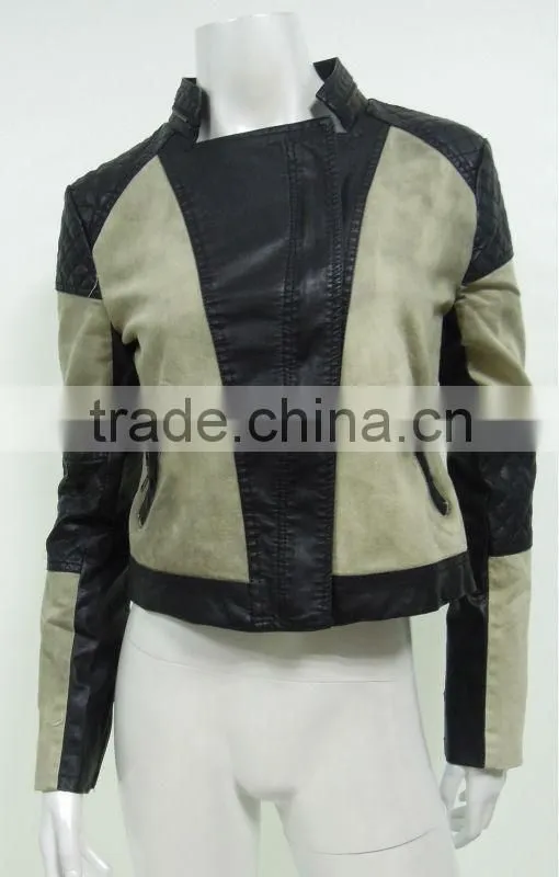 New design leather jacket for women