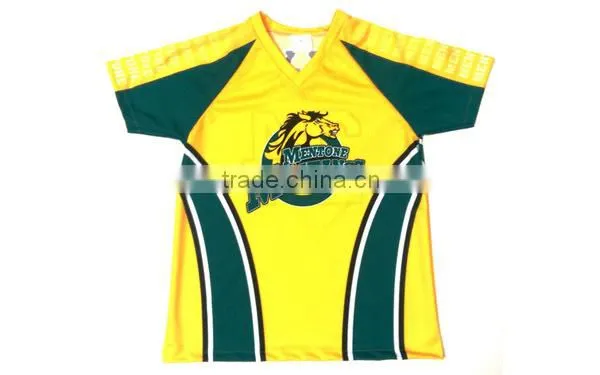 Full sublimated printing v-neck soccer jersey reversible