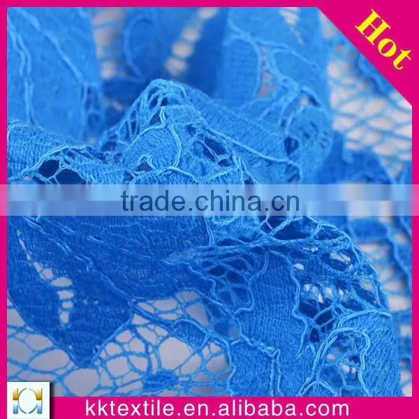 Cotton and Nylon blend swiss embroidery guipure lace fabric