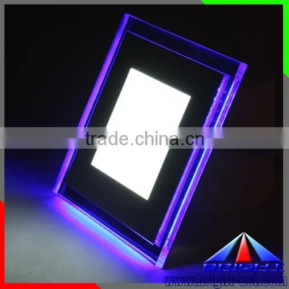 Double color Glass Led panel light 36w 600x600